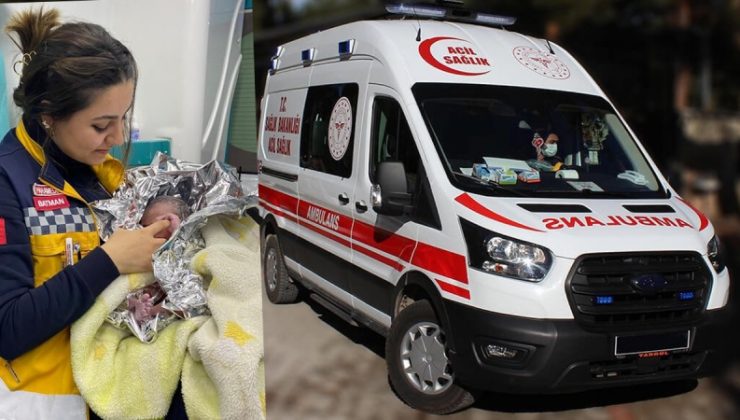 ambulansta dünyaya geldi̇, bebeğe recep tayyi̇p i̇smi̇ veri̇ldi̇