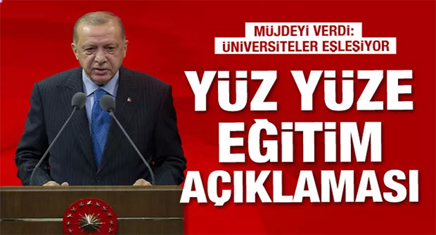 erdoğan’dan yüz yüze eği̇ti̇m açiklamasi